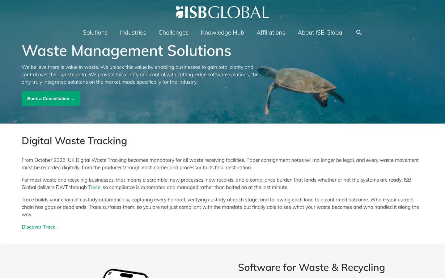 The ISB WR1 and TRACE home page