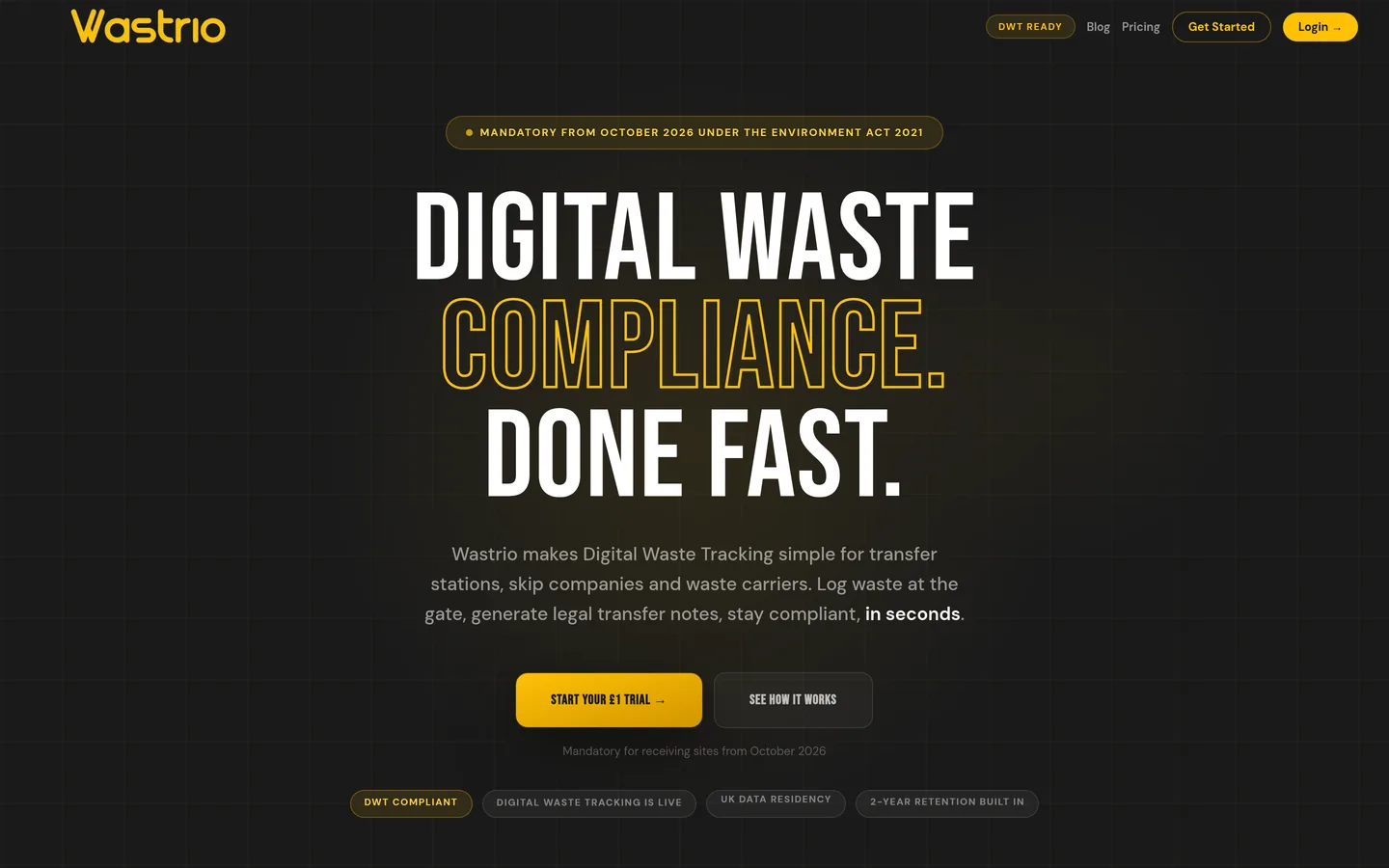 The Wastrio home page