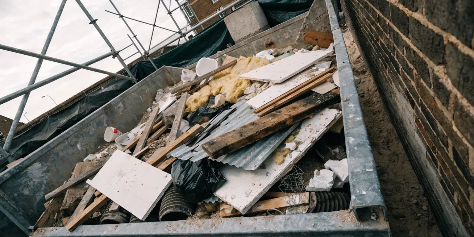 Photo: Mixed construction & demolition waste