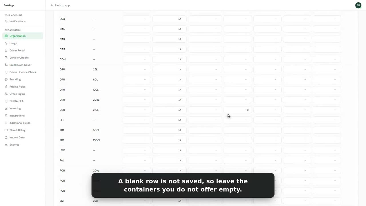 A still from the rate cards and surcharges video